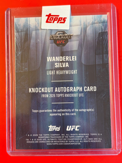 2026 Topps Knockout UFC Knockout Autographs #KOA-WSA Wanderlei Silva Auto #/299