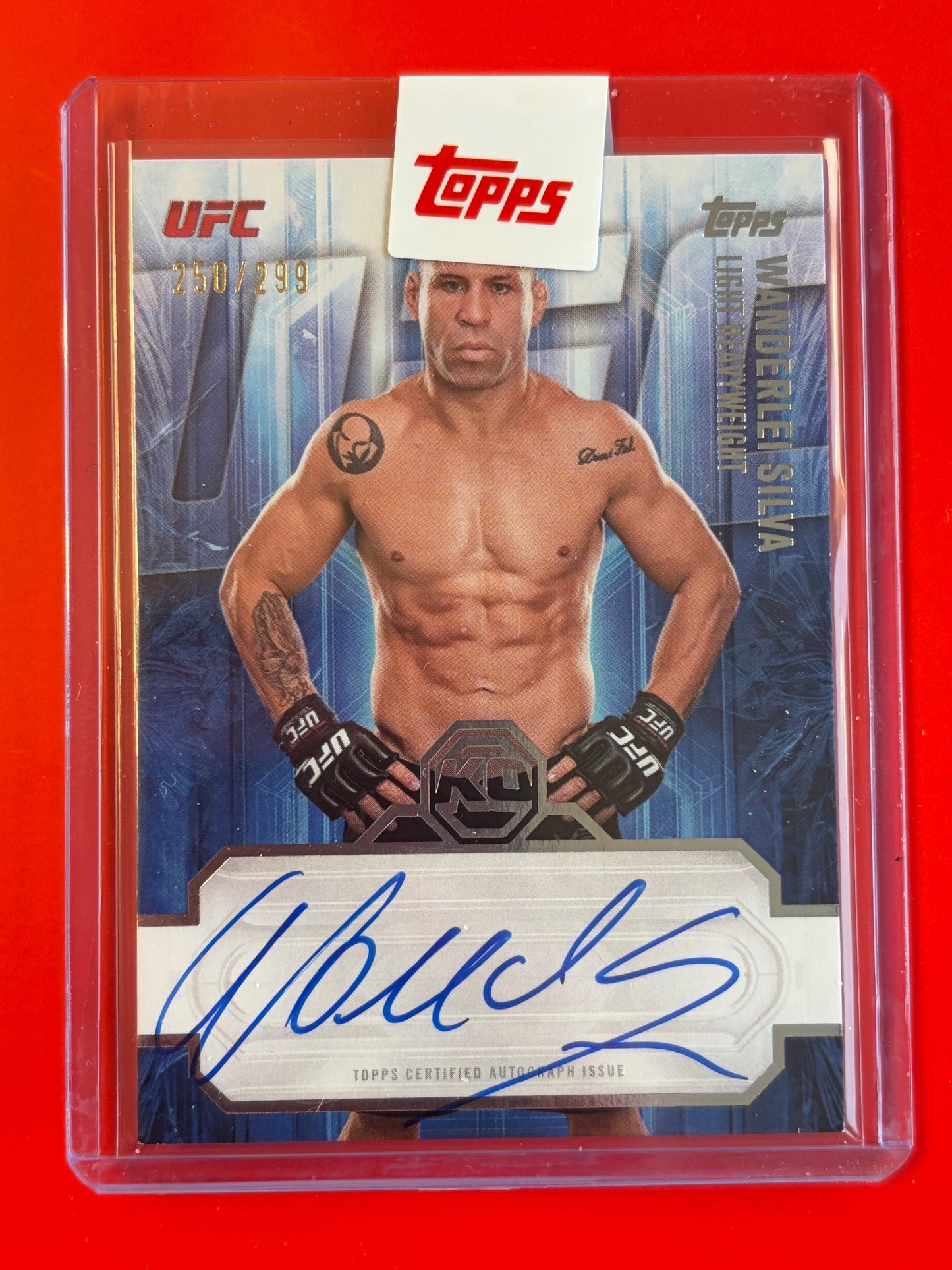 2026 Topps Knockout UFC Knockout Autographs #KOA-WSA Wanderlei Silva Auto #/299