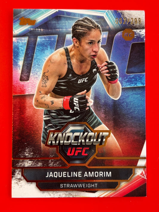 2026 Topps Knockout UFC Bronze #44 Jaqueline Amorim Rookie #/299