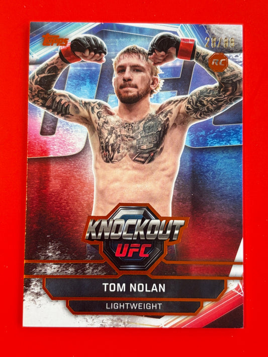 2026 Topps Knockout UFC Orange #72 Tom Nolan Rookie #/88