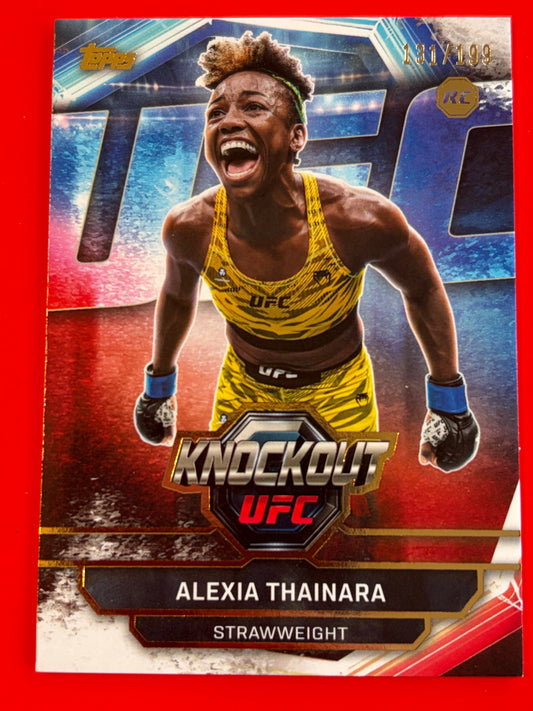 2026 Topps Knockout UFC Gold #75 Alexia Thainara Rookie #/199