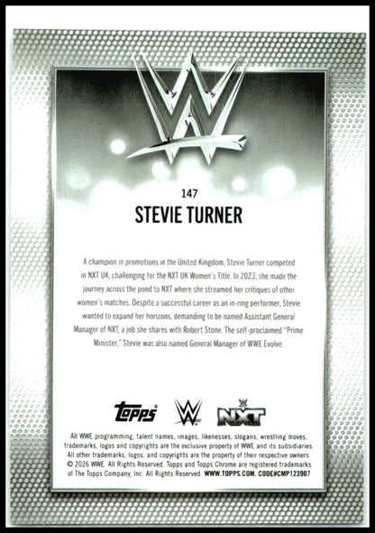 2026 Topps Chrome WWE #147 Stevie Turner