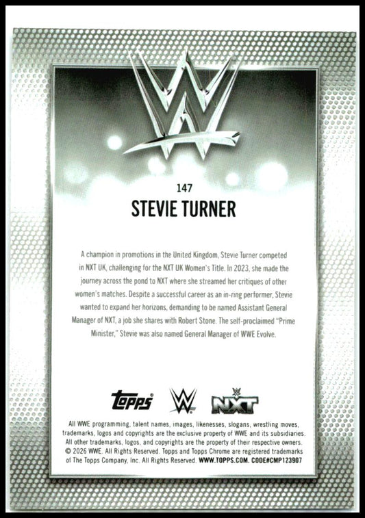 2026 Topps Chrome WWE #147 Stevie Turner