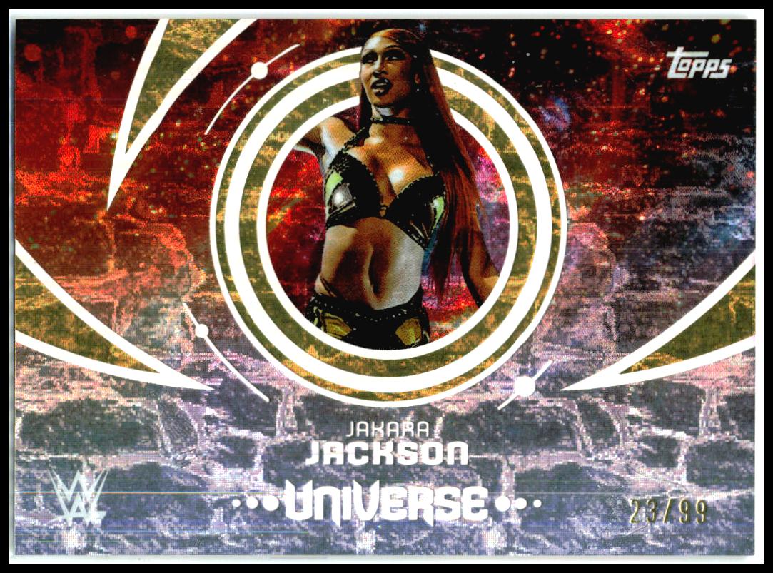 2025 Topps Universe WWE Gold Stone #133 Jakara Jackson #/99