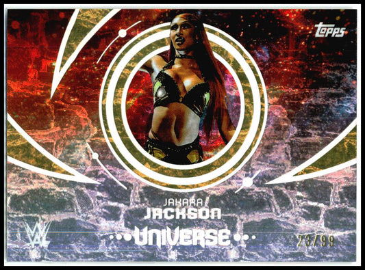 2025 Topps Universe WWE Gold Stone #133 Jakara Jackson #/99