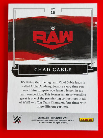 2023 Panini Impeccable WWE #15 Chad Gable #/99