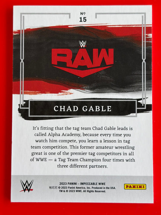 2023 Panini Impeccable WWE #15 Chad Gable #/99