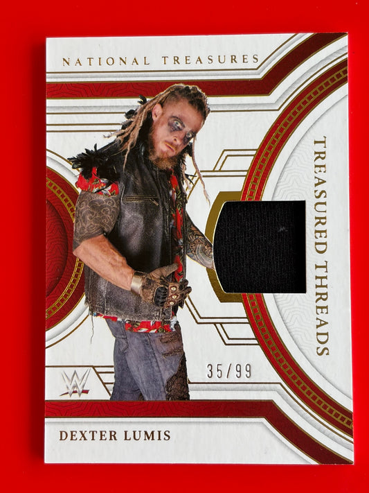 2024 Panini National Treasures WWE Treasured Threads #TT-DXL Dexter Lumis #/99