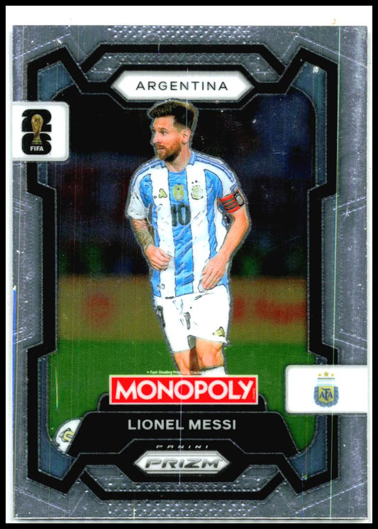 2026 Panini Prizm Monopoly FIFA World Cup #1 Lionel Messi Argentina