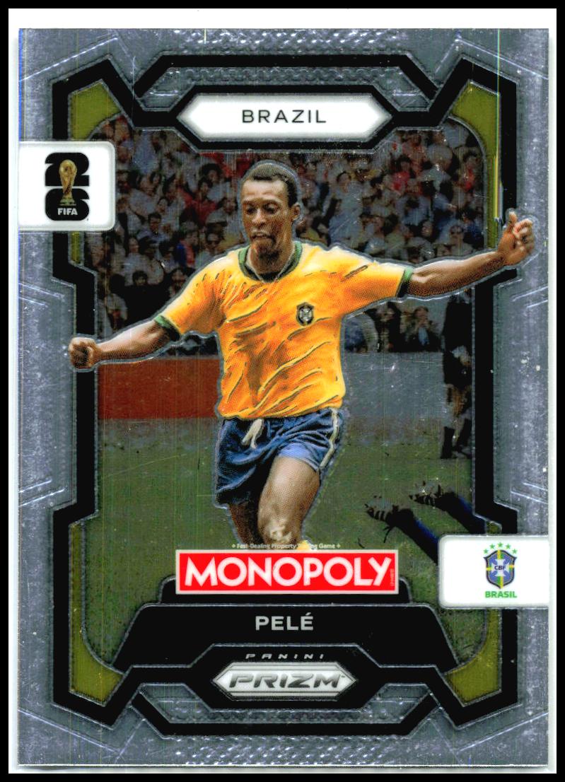2026 Panini Prizm Monopoly FIFA World Cup #16 Pele Brazil