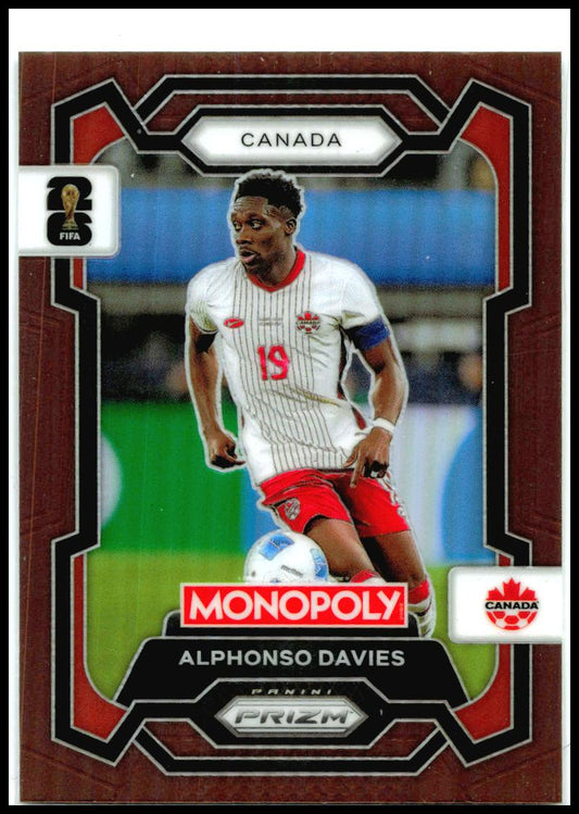 2026 Monopoly FIFA World Cup Brown Prizms #78 Alphonso Davies Canada