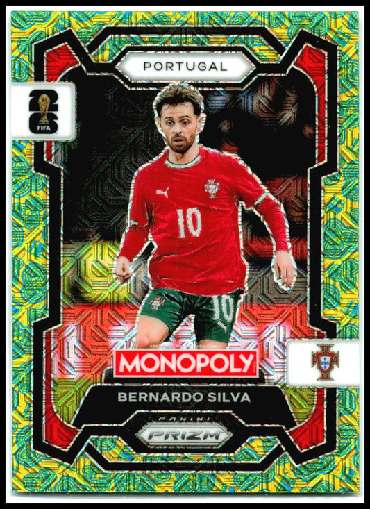 2026 Monopoly FIFA World Cup Hat Trick Mojo Prizms #33 Bernardo Silva Portugal