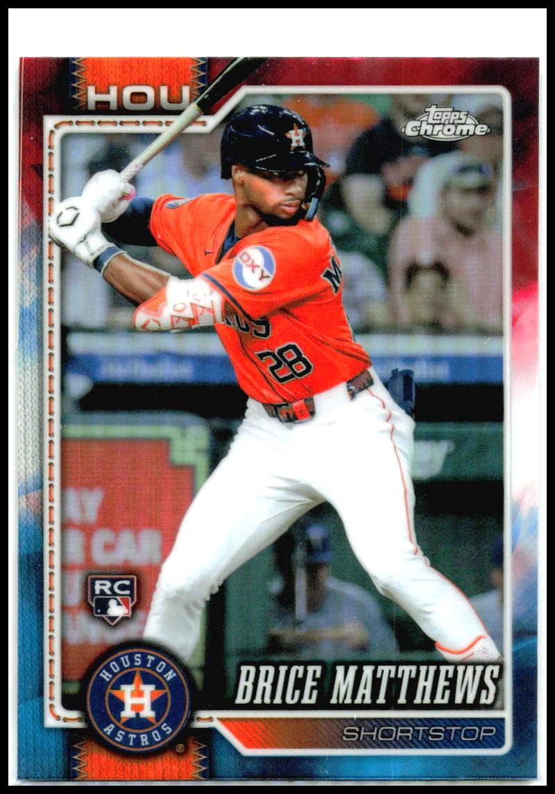 2026 Topps Red White Blue #132 Brice Matthews Houston Astros