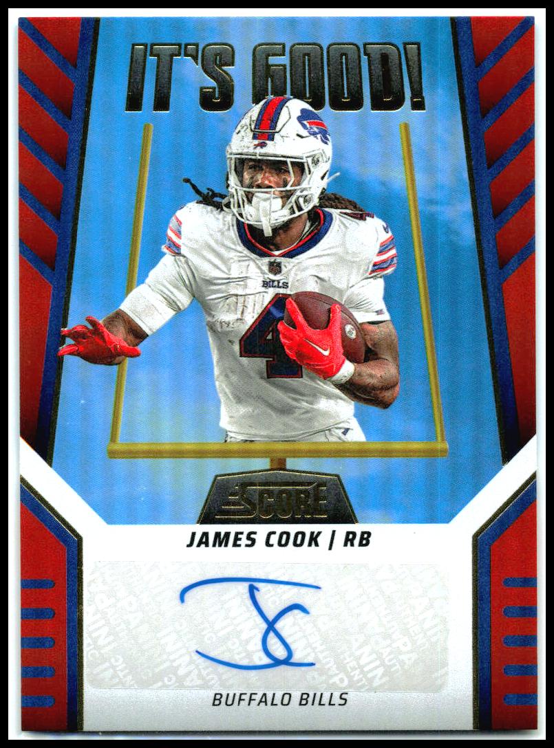 2024 Score It's Good! Graphs #IG-JCK James Cook Auto Buffalo Bills