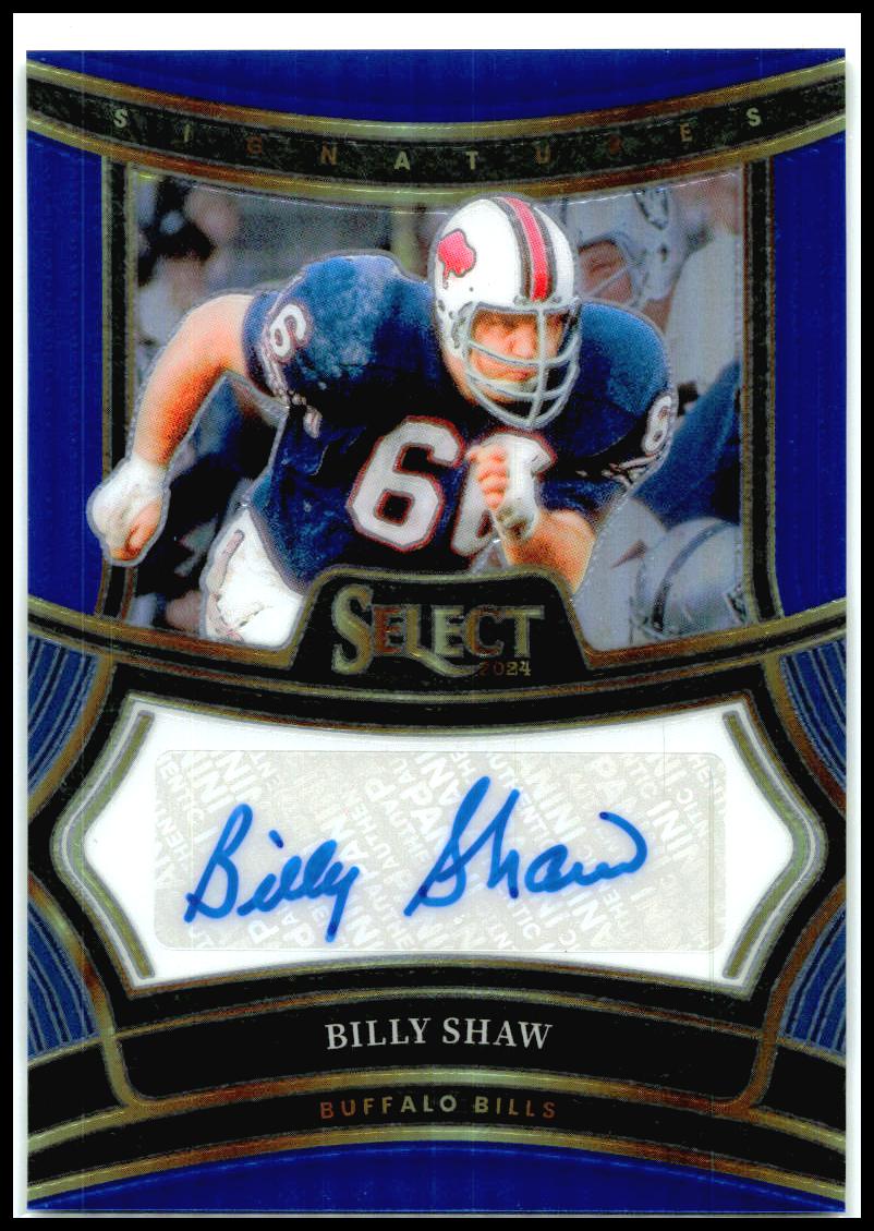 2024 Panini Select Signatures Blue Prizm #/149 #SP-BSW Billy Shaw Auto Bills