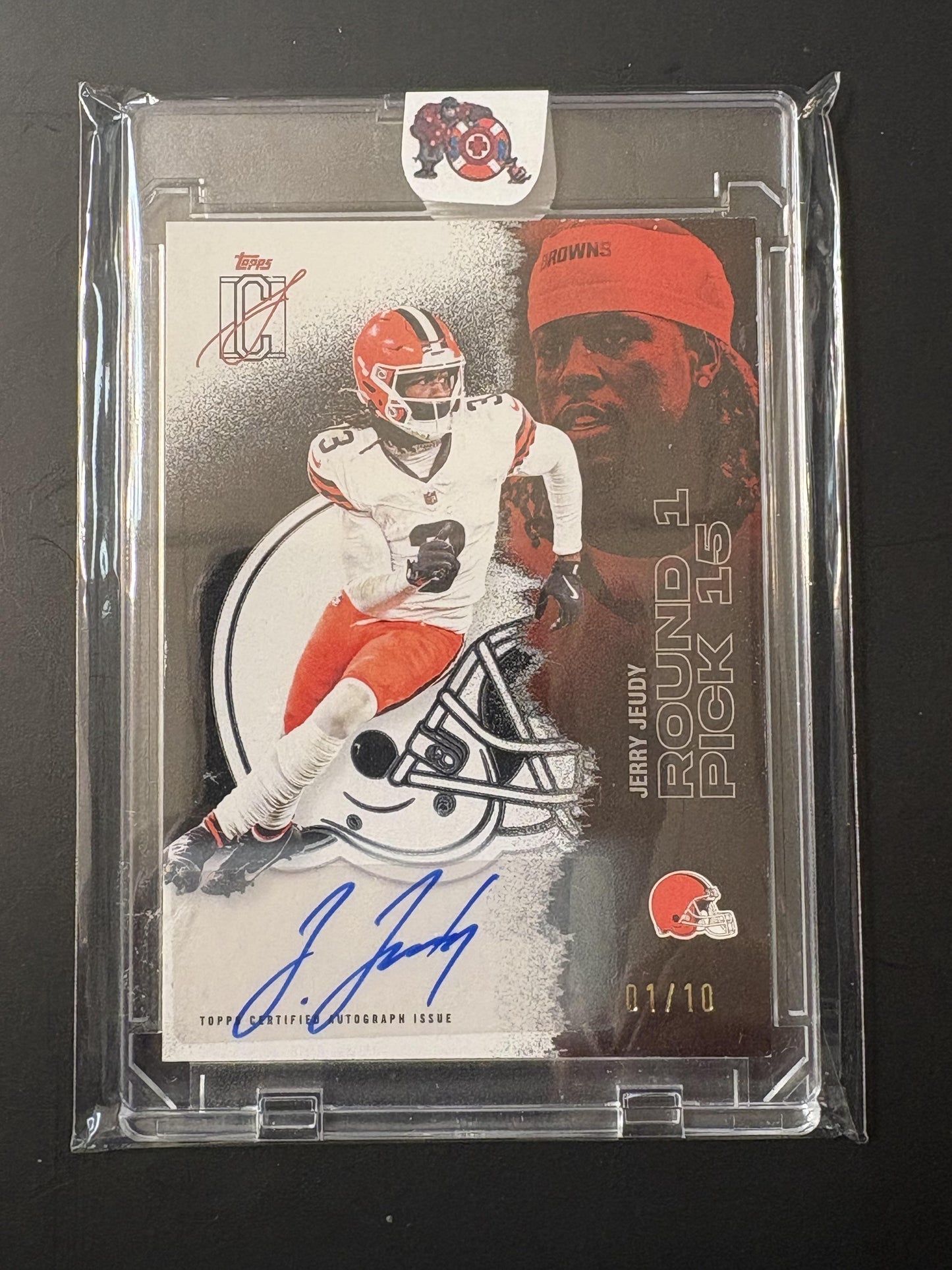 2025 Topps Signature Class Autographs Black #70 Jerry Jeudy Auto Browns