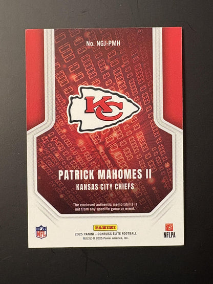2025 Donruss Elite Numbers Game #NGJ-PMH Patrick Mahomes II Chiefs
