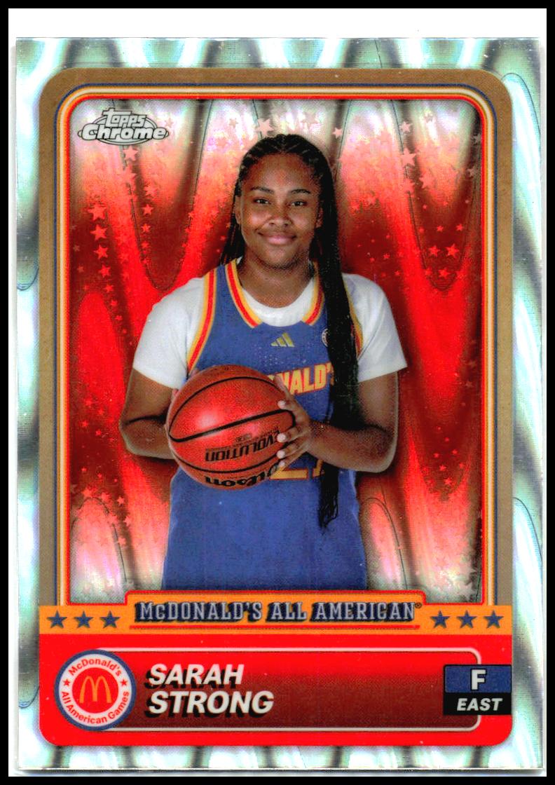 2024 Topps Chrome McDonald's All-American RayWave Refractor #60 Sarah Strong