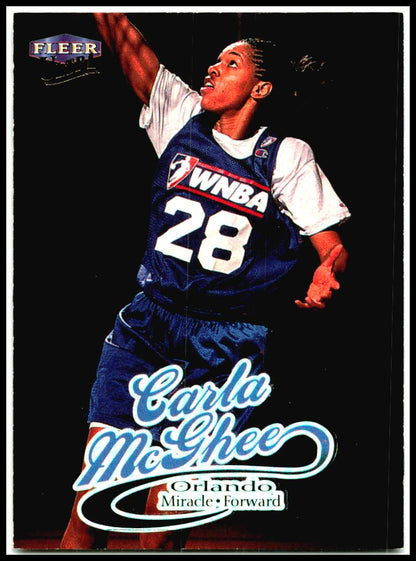 1999 Ultra WNBA #66 Carla McGhee Rookie Orlando Miracle