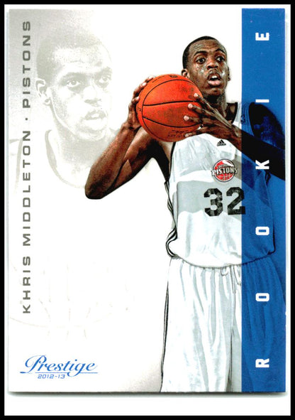 2012-13 Panini Prestige #239 Khris Middleton Rookie Detroit Pistons