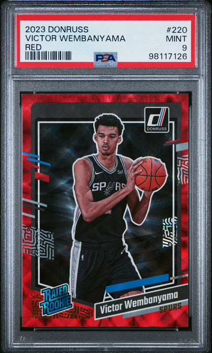2023 Panini Donruss Red #220 Victor Wembanyama PSA 9