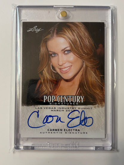2012 Leaf Pop Century Las Vegas Summit Auto #LVPR-CE1 Carmen Electra Auto