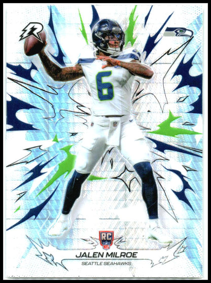 2025 Topps Resurgence Prism Refractor #189 Jalen Milroe Rookie Seattle Seahawks
