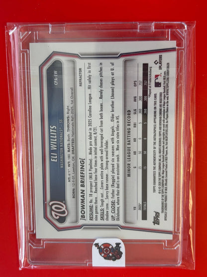 2024 Bowman Chrome Auto /499 #CPA-EW Eli Willits