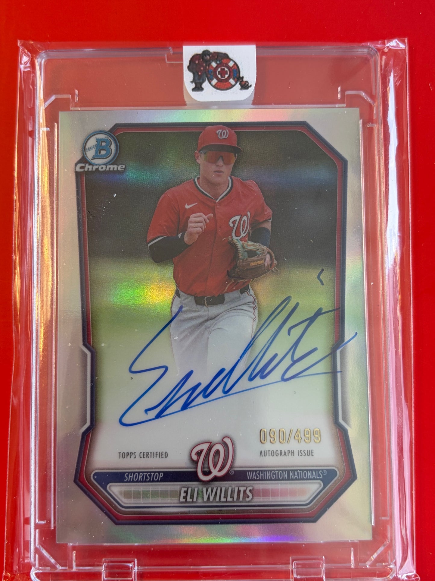 2024 Bowman Chrome Auto /499 #CPA-EW Eli Willits