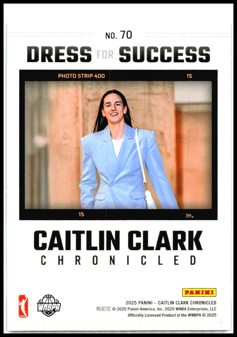 2025 Panini Caitlin Clark Chronicled Green Holo #63 Caitlin Clark Indiana Fever