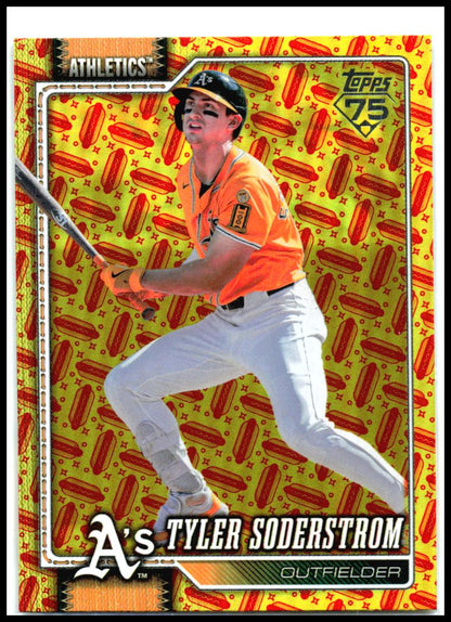 2026 Topps Holiday Hot Dog #564 Tyler Soderstrom #/99 Athletics