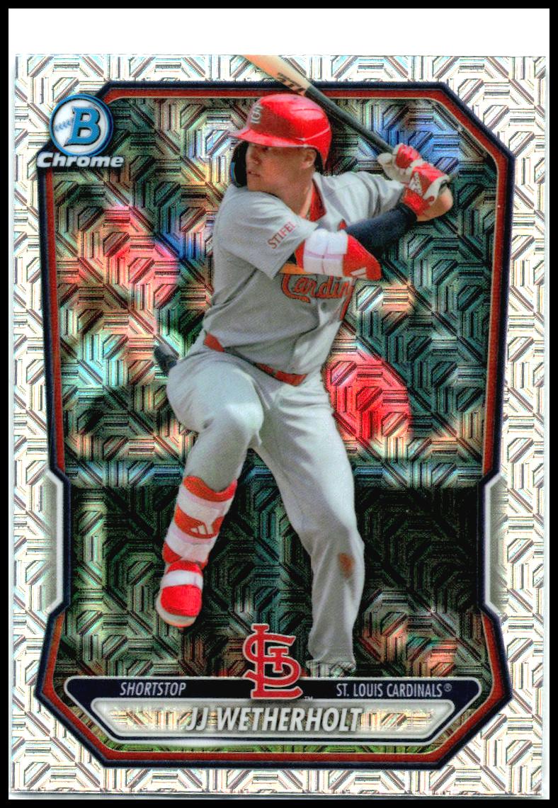 2026 Bowman Chrome Prospects Mojo Refractor #BCP-115 JJ Wetherholt St. Louis