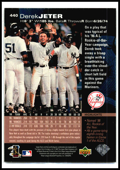 1997 Upper Deck #440 Derek Jeter New York Yankees