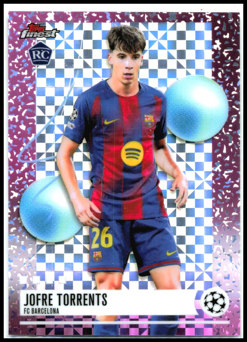 2025-26 Finest UEFA Club Checkerboard #205 Jofre Torrents FC Barcelona
