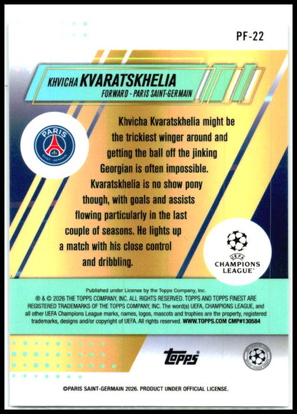 2025-26 Finest UEFA Club Prized Footballers # Khvicha Kvaratskhelia