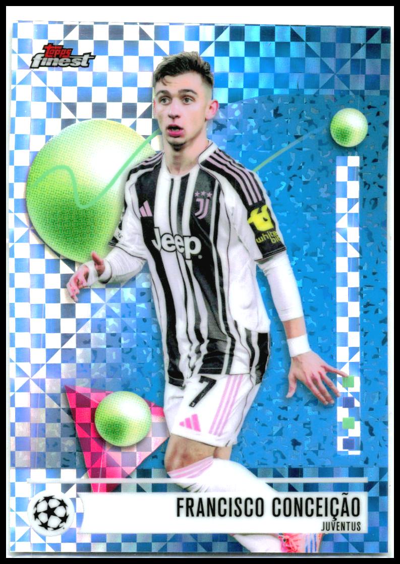 2025-26 Finest UEFA Club Checkerboard #192 Francisco Conceição Juventus