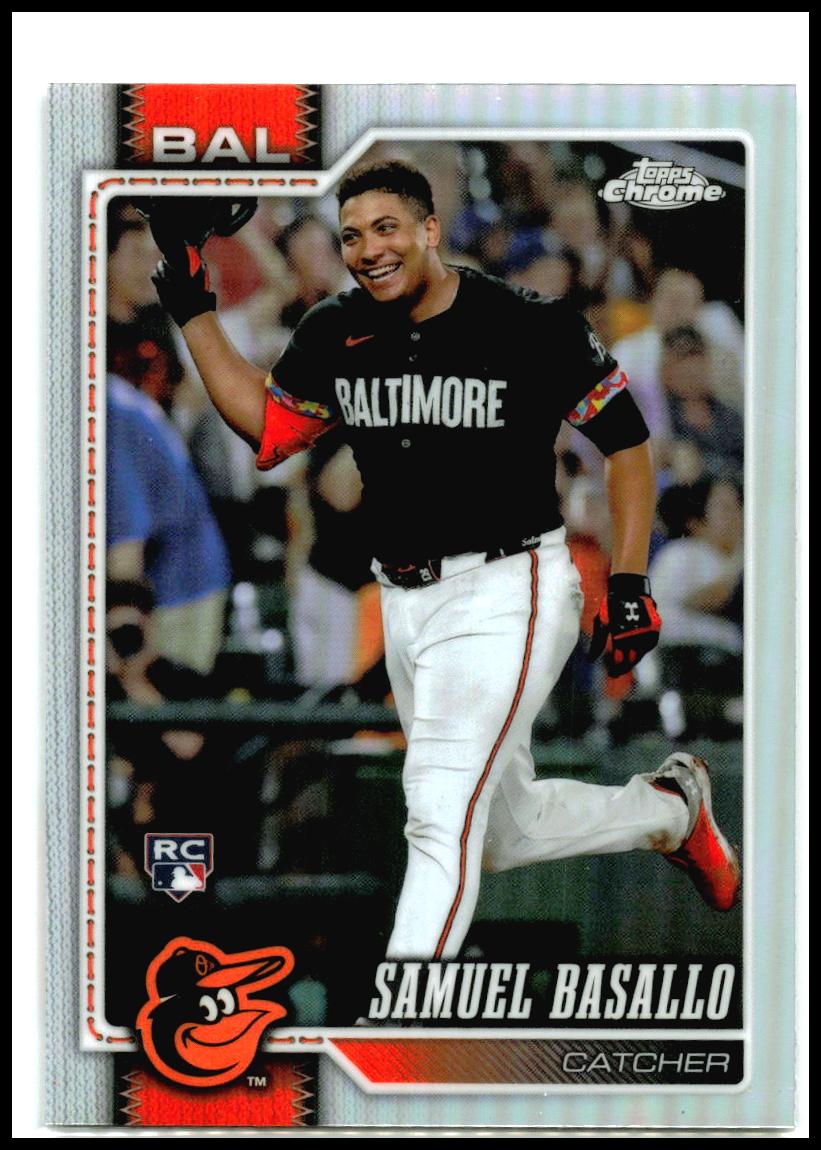 2026 Topps Chrome Refractors #7 Samuel Basallo RC Baltimore Orioles