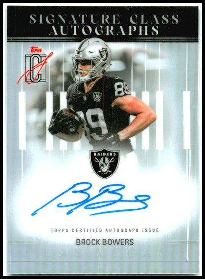 2025 Topps Signature Class Signature Class Auto #SCL-BB Brock Bowers AU Raiders