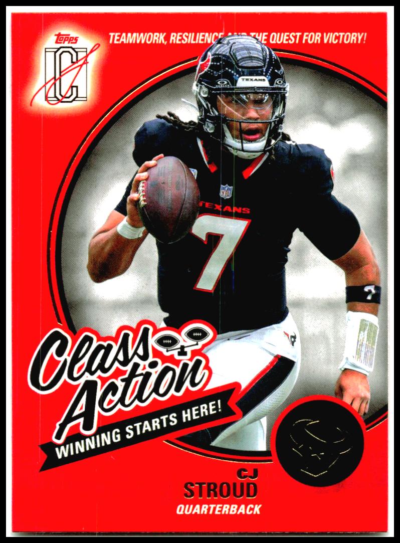 2025 Topps Signature Class Class Action #CA-13 CJ Stroud Houston Texans