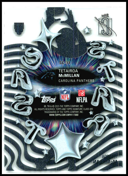 2025 Topps Signature Class Star Cast #SC-11 Tetairoa McMillan Carolina