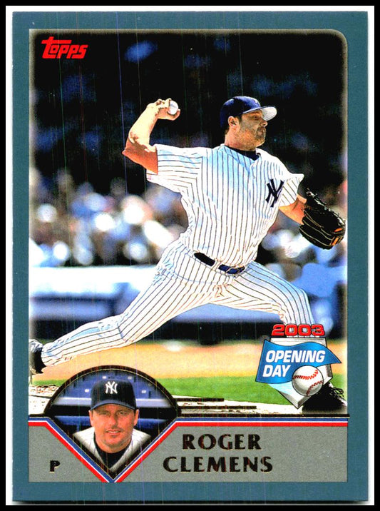 2003 Topps Opening Day #65 Roger Clemens New York Yankees