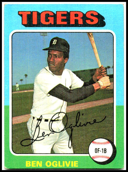 1975 Topps #344 Ben Oglivie Detroit Tigers