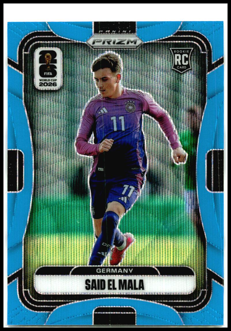 2026 Prizm FIFA World Cup Fluorescent Blue Wave /225 #51 Said El Mala Germany
