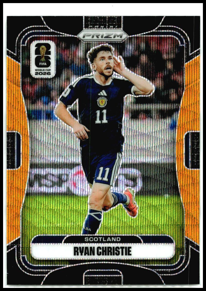 2026 Prizm FIFA World Cup Black & Gold Wave /8 #390 Ryan Christie Scotland