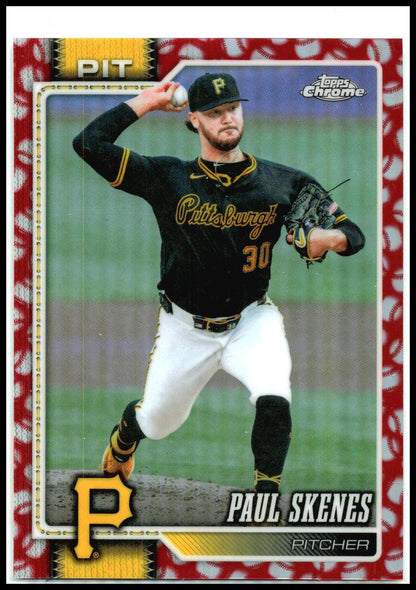2026 Topps Chrome Baseball Seams Refractors #150 Paul Skenes Pittsburgh Pirates