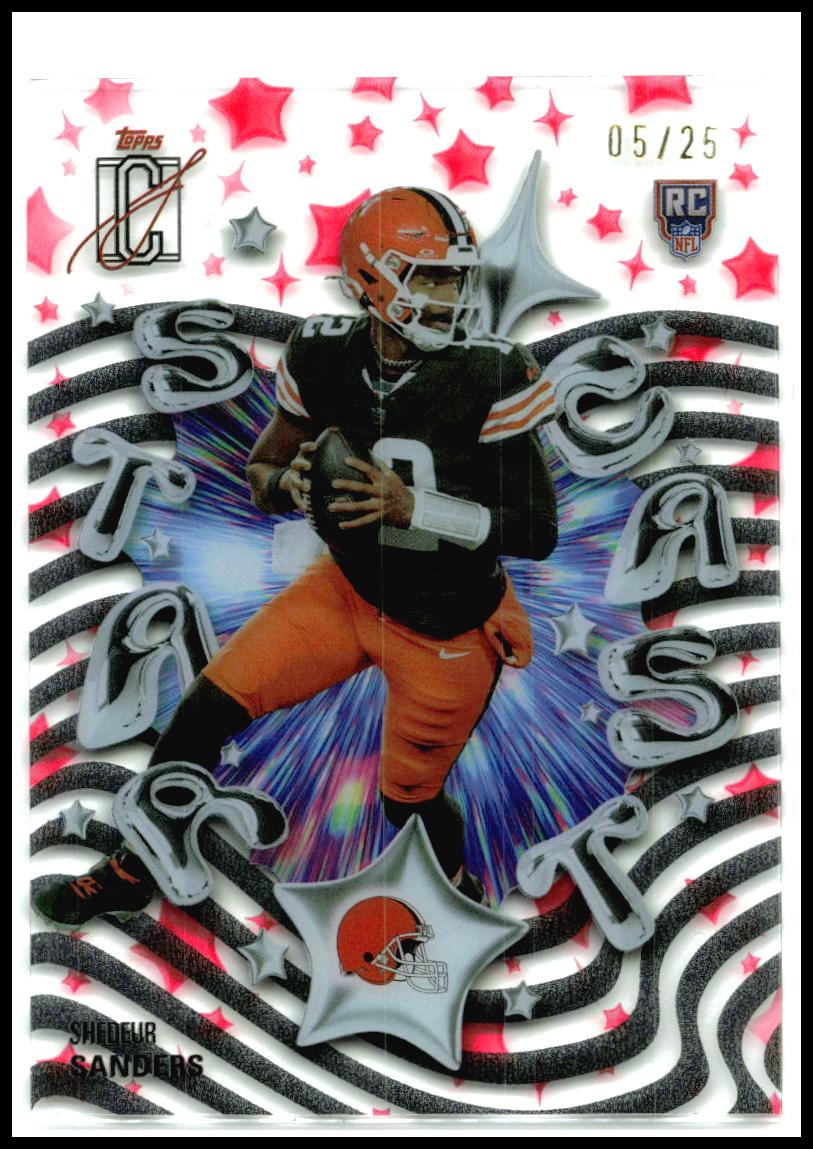 2025 Topps Signature Class Star Cast Red #SC-4 Shedeur Sanders Browns