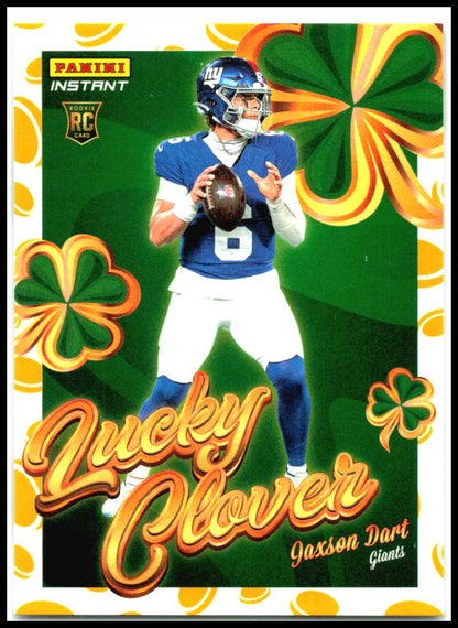 2025 Panini Instant Lucky Clover #14 Jaxson Dart New York Giants