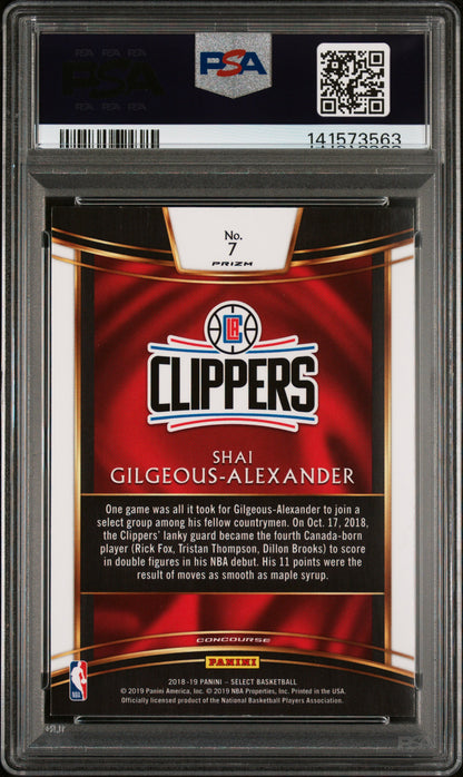 2018 Panini Select Silver Prizm #7 S.Gilgeous-Alexander