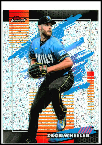 2026 Finest Mini-Diamond Refractors #160 Zack Wheeler Philadelphia Phillies