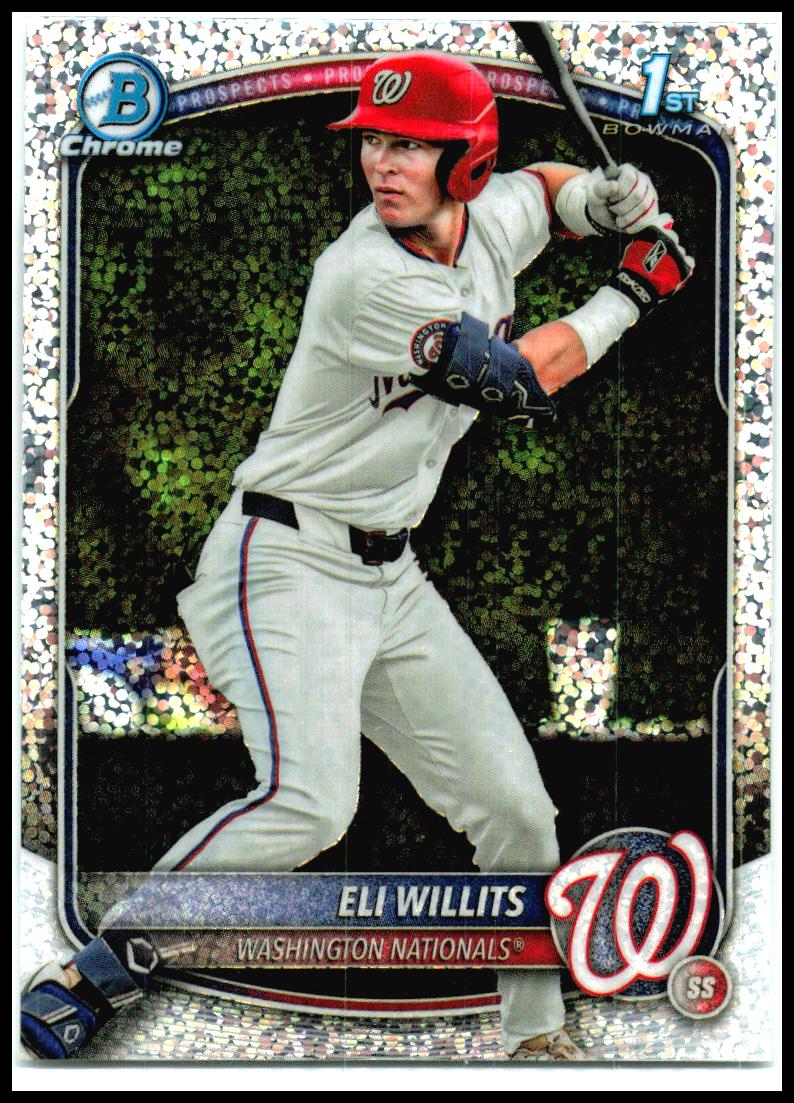 2025 Bowman Draft Chrome Speckle #BDC-1 Eli Willits Washington Nationals